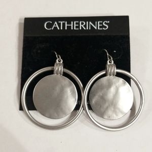 Catherines' Silver Drop Earrings